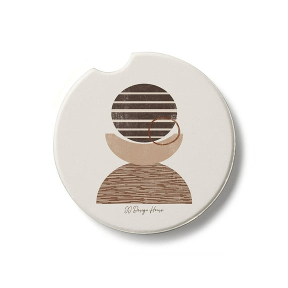 Thirstystone "Geo-Mocha" Single Absorbent Stone Car Coaster