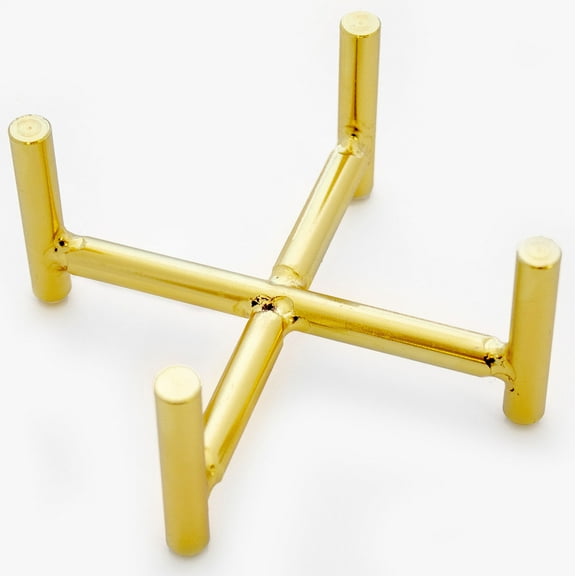 Thirstystone Gold Tone Cast Iron Coaster Holder 5.13" x 5.13"