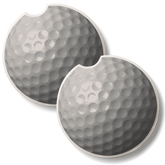 Thirstystone Golf Ball 2 Pack Absorbent Car Coasters