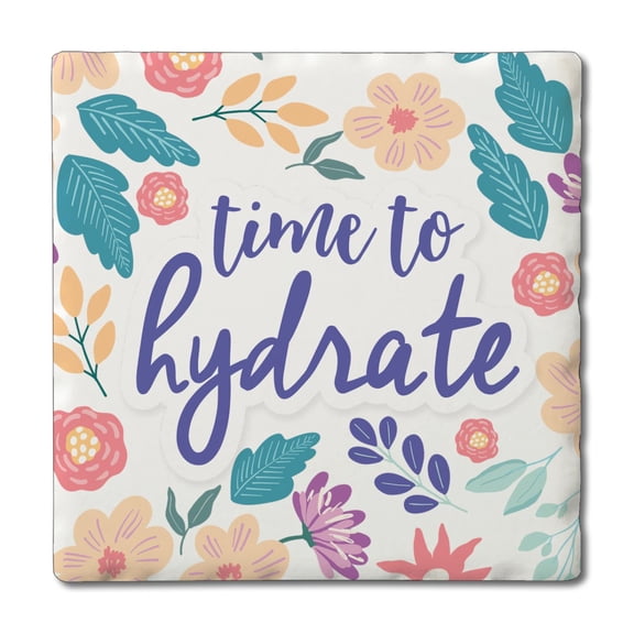 Thirstystone "Hydrate" Single Tumbled Tile Coaster
