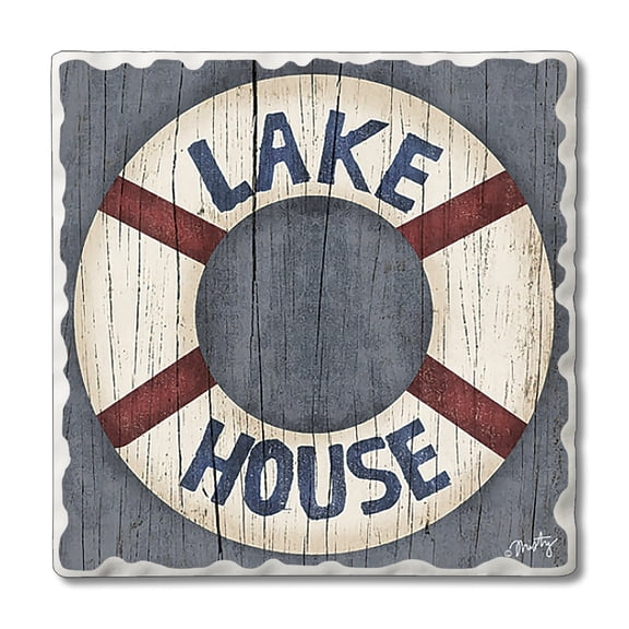 Thirstystone Lake House Preserver 4-Pack Tumbled Tile Coasters