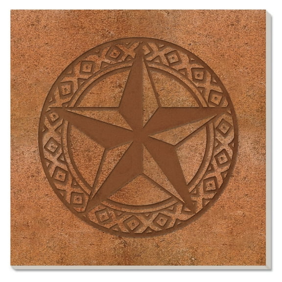 Thirstystone "Leather Lonestar" 8" Cork Back Square Stone Trivet