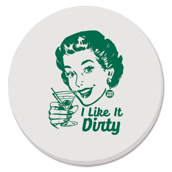 Thirstystone Like it Dirty Single Stone Tumbled Tile Coaster Create Your Own Set