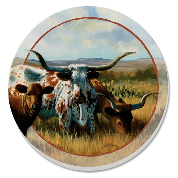 Thirstystone Longhorns 4-Pack Absorbent Stone Coasters