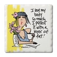thumbnail image 1 of Thirstystone Love My Body Single Tumbled Tile Coaster Create Your Own Set, 1 of 7