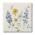 thumbnail image 1 of Thirstystone Lovely Blue Floral 4-Pack Tumbled Tile Coasters, 1 of 7