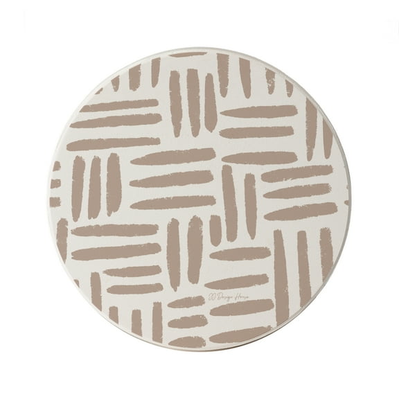 Thirstystone "Mocha Madness" Single Round Stone Coaster 4" Diameter