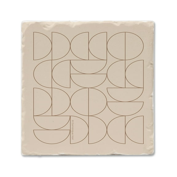 Thirstystone "Mocha Moon" Single Tumbled Tile Stone Coaster