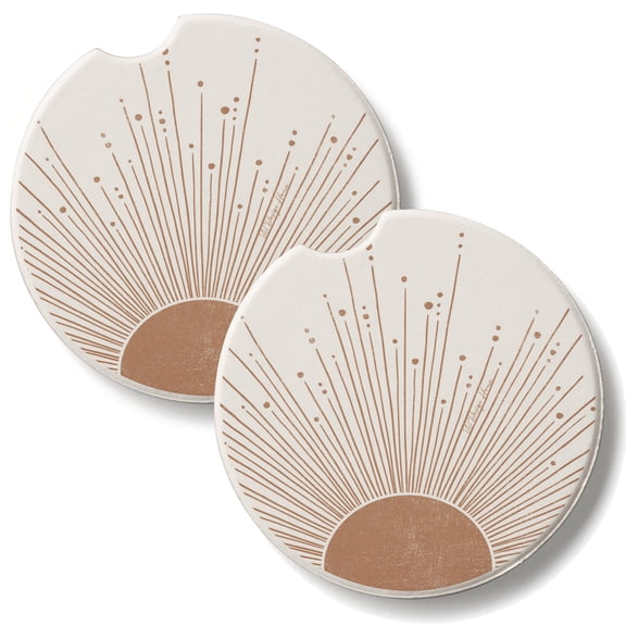 Thirstystone Mocha Sunrise 2 Pack Absorbent Car Coasters