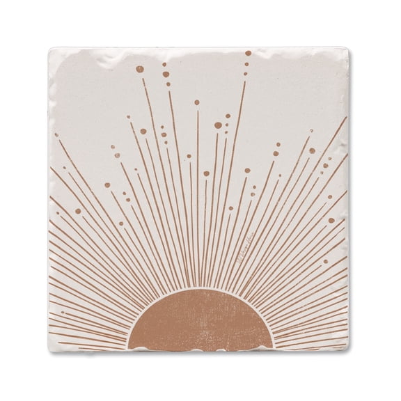 Thirstystone Mocha Sunrise Single Tumbled Tile Stone Coaster Create Your Own Set