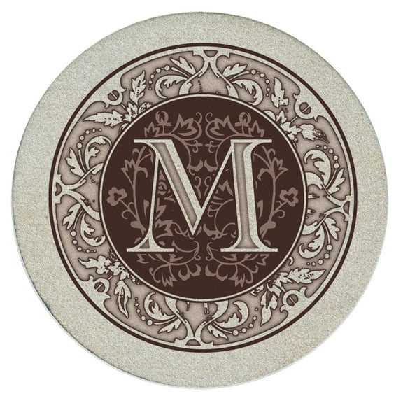 Thirstystone 4-Pack Monogram Letter M Sandstone Coasters