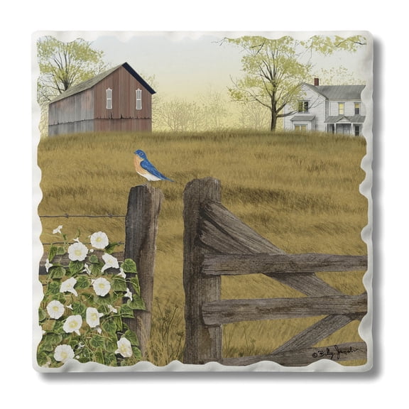 Thirstystone Morning Glory Single Tumbled Tile Coaster Create Your Own Set