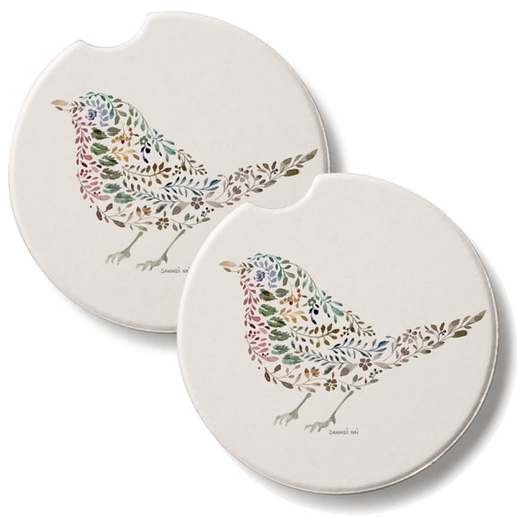 Thirstystone Nature Bird 2 Pack Absorbent Car Coasters
