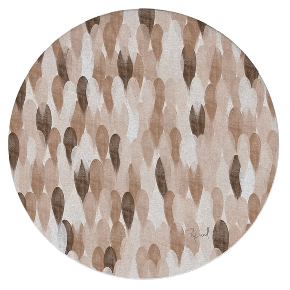 Thirstystone Neutral Blend Single Round Natural Sandstone Coaster Create Your Own Set