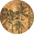 Thirstystone Occasions Drink Coasters, Golden Palm Tapestry