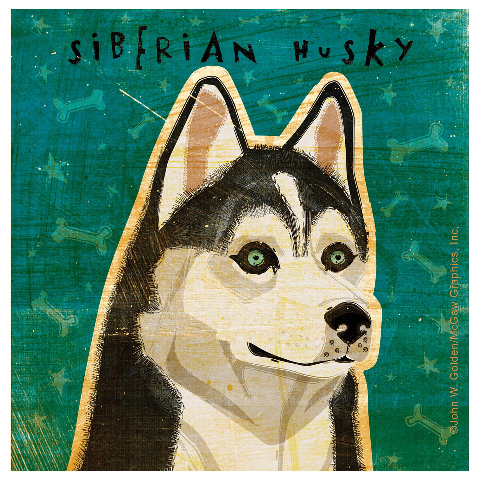 Thirstystone Occasions Drink Coasters, Set, Siberian Husky