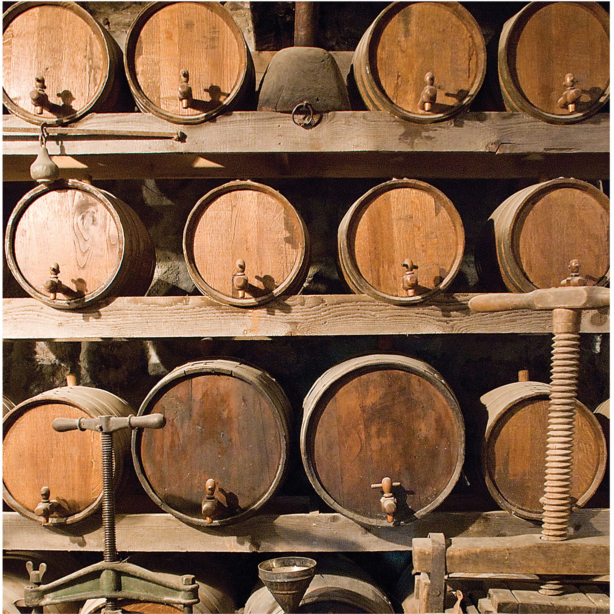 Thirstystone Occasions Drink Coasters, Stacked Wine Barrels