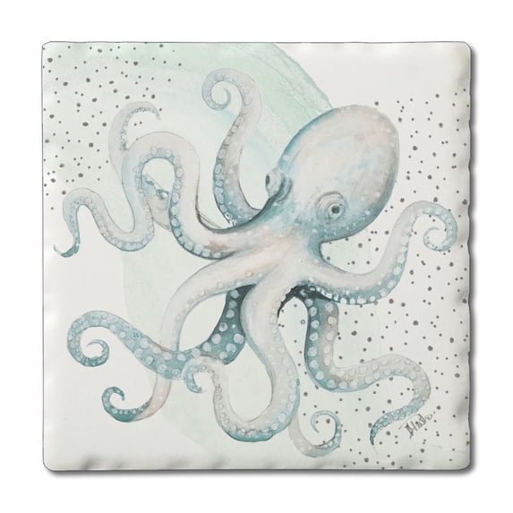 Thirstystone Octopus Single Tumbled Tile Coaster Create Your Own Collection