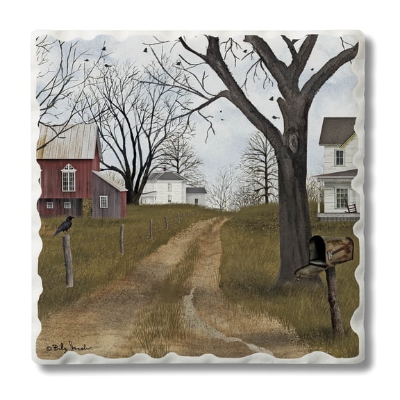 Thirstystone Old Dirt Road Single Tumbled Tile Coaster Create Your Own Set