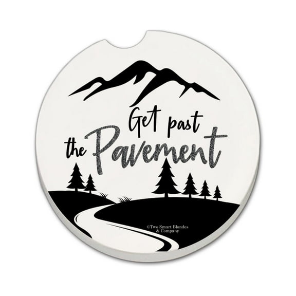 Thirstystone "Past The Pavement" Single Coaster for Vehicle Cup Holder