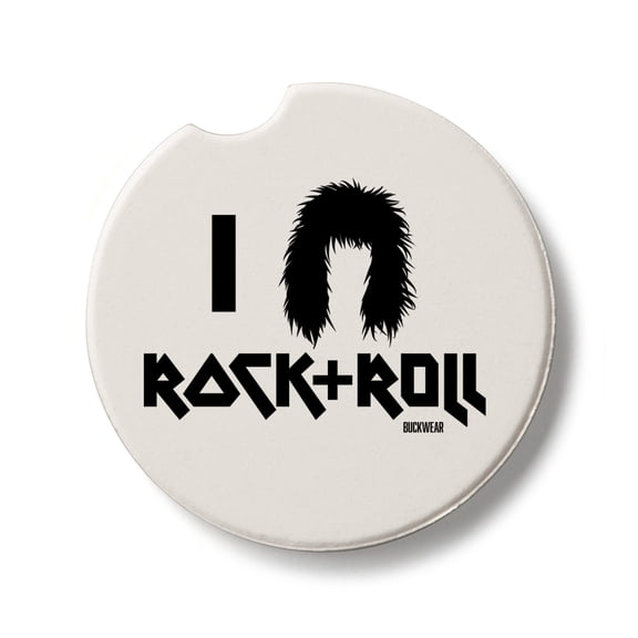 Thirstystone Rock & Roll Hair Single Round Stone Car Coaster