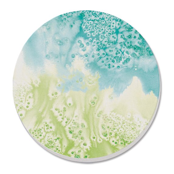 Thirstystone "Salty Wash" Single Round Absorbent Stone Coaster