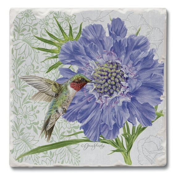 Thirstystone "Scabiosa" Single Tumbled Tile Coaster