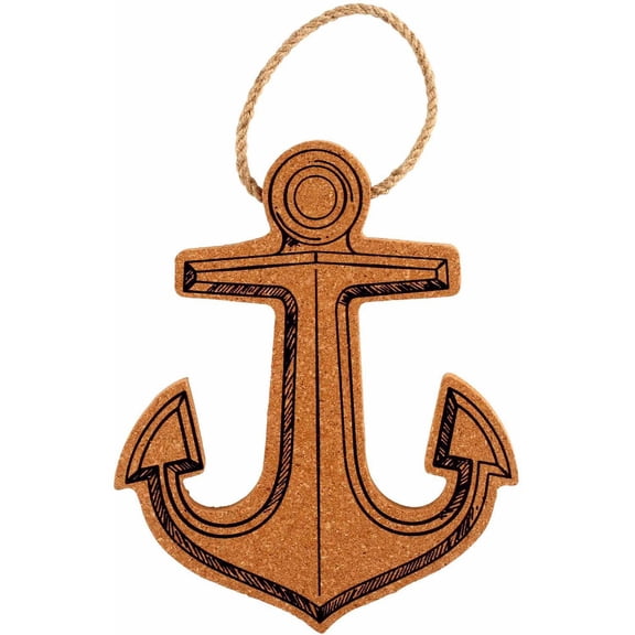 Thirstystone Shaped Cork/Rope Trivet, Anchor