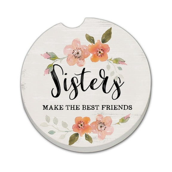 Thirstystone "Sisters" Single Absorbent Stone Car Coaster