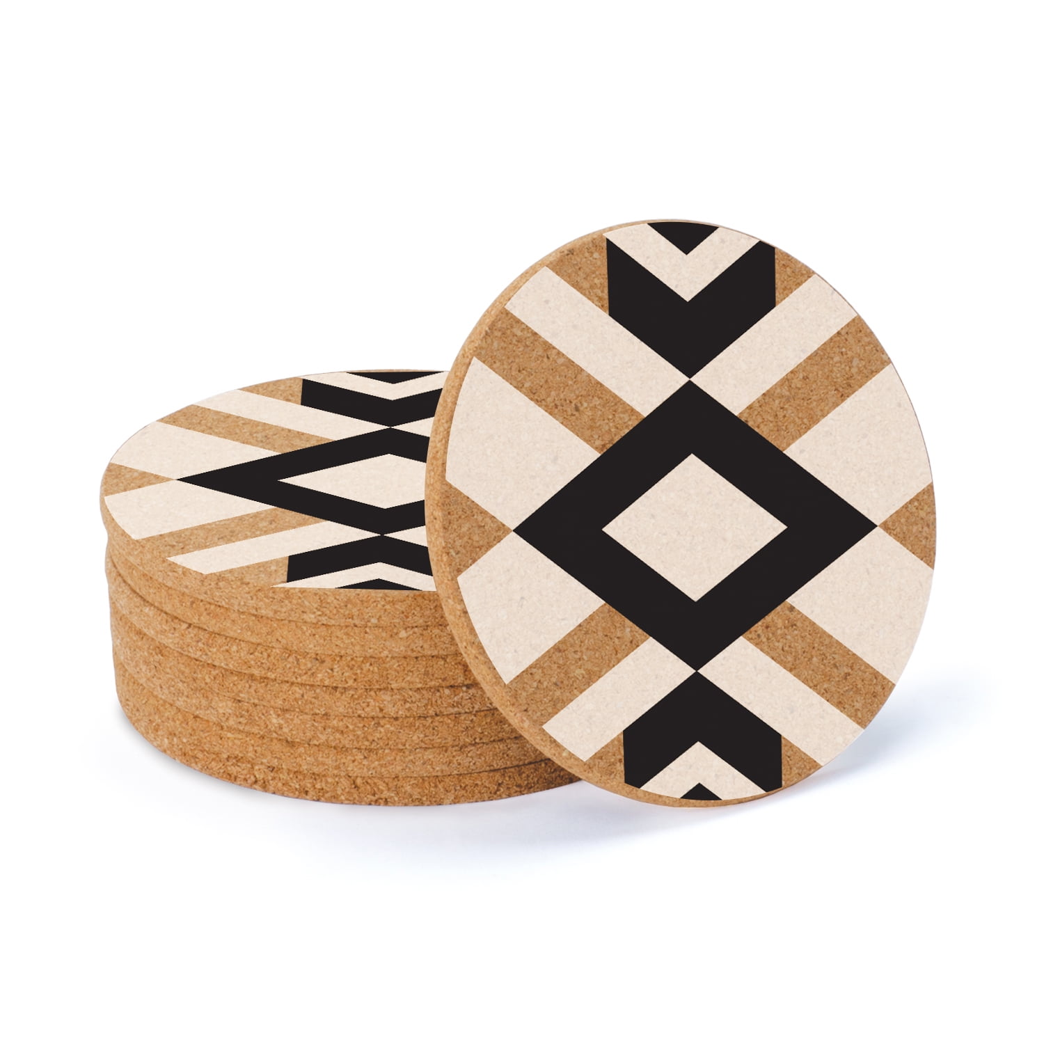 Thirstystone "Southwestern Pattern" 8Pack Thick Cork Coasters