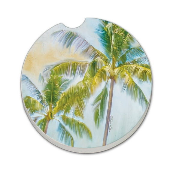 Thirstystone "Sunset Palms" Single Coaster for Vehicle Cup Holder