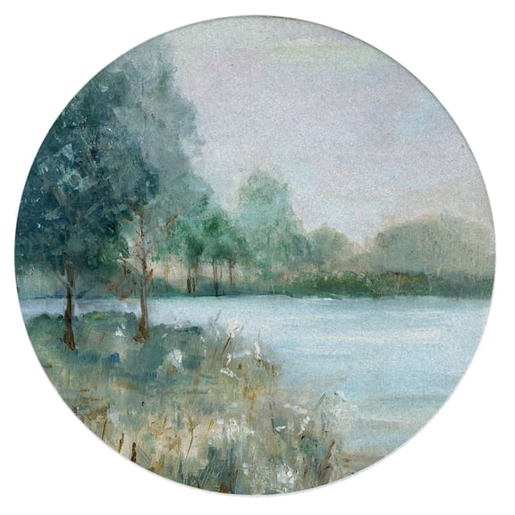 Thirstystone Tranquil Landscape Single Round Natural Sandstone Coaster Create Your Own Set