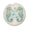 thumbnail image 1 of Thirstystone "Twin Seahorses" Single Coaster for Vehicle Cup Holder, 1 of 7