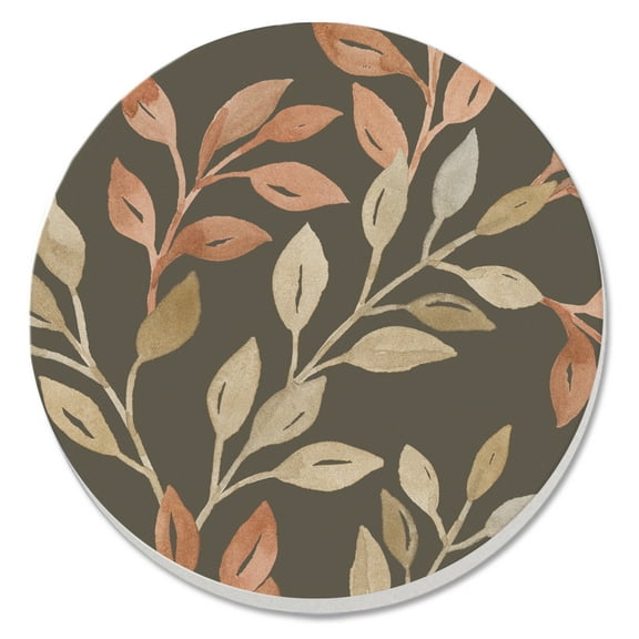 Thirstystone "Watercolor Leaves" Single Absorbent Stone Coaster