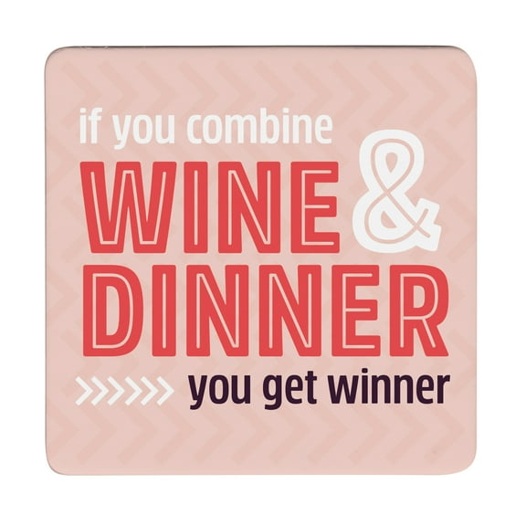 Thirstystone "Winner" 12-Pack Cork Back Paper Bar Coasters