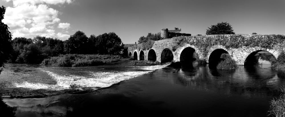 Thirteen Arch Bridge over the River Funshion Glanworth County Cork Republic of Ireland Canvas Art - Panoramic Images (6 x 15)