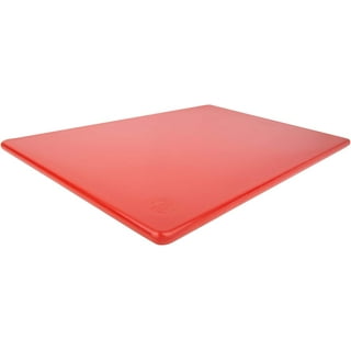 Thirteen Chefs Cutting Boards for Kitchen - 18 x 12 x .5 Red Color Coded  Plastic Cutting Board with Non Slip Surface - Dishwasher Safe Chopping Board