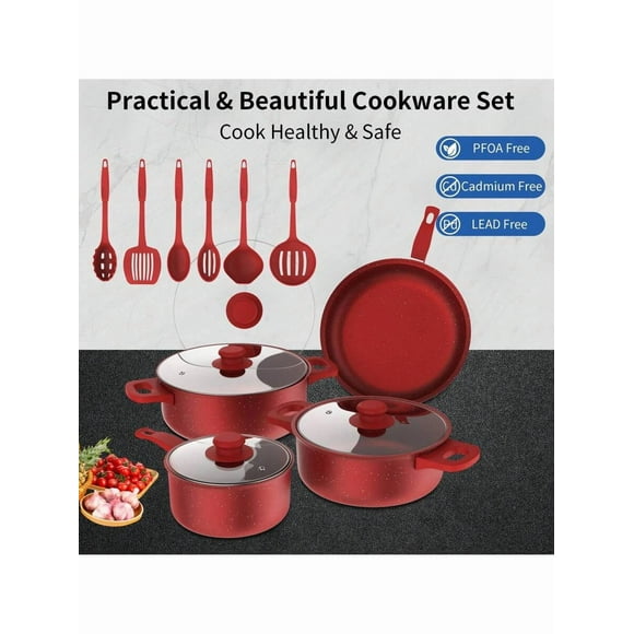 Thirteen Piece Pot, Pot Set, Essential Tools For Outdoor Kitchen, Perfect Gift For Home Cooking And Meal Preparation, Kitchen Utensils For Friends And Family, Kitchen Gifts