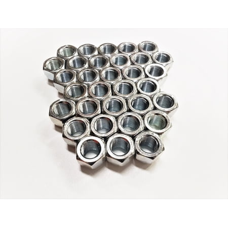 eCustomhitch 32 Pack 1/2" Open Zinc Steel Lug Nuts For Trailer Wheel 1/2"-20 Thread