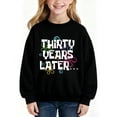 thumbnail image 1 of Thirty Years Later Sweatshirt, Long Sleeve Oversized Casual Fashion Graphic Pullover Tops For 𝓴𝓲𝓭𝓼,90cm, 1 of 5