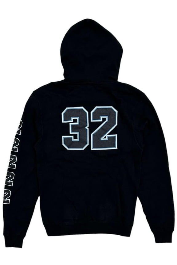 Men's 32 Zeb Pullover Fleece Hoodie Sweatshirt in Black (Small, Black)