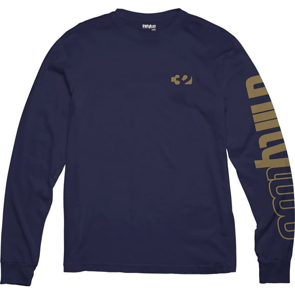 ThirtyTwo Men's T-Shirt 32 Logo Long Sleeve Crewneck Tee (Medium, Navy)