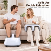 This 2-in-1 foot massager relaxes your legs and reduces fatigue.