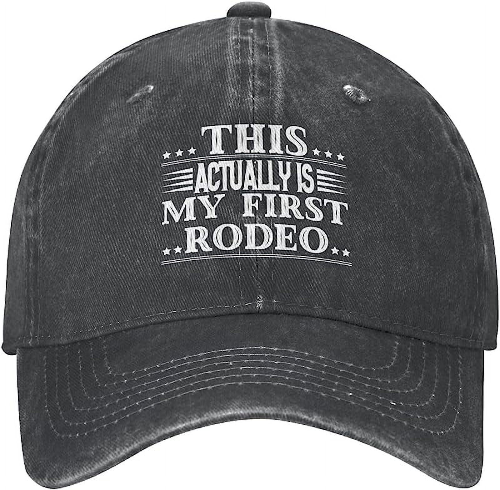 This Actually is My First Rodeo Funny Hat for Men Baseball Caps