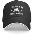 thumbnail image 1 of This Actually is My First Rodeo Trucker Hat Baseball Cap Funny Outdoor Travel Dad Caps, 1 of 7