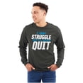 thumbnail image 1 of This Aint My First Cardio Workout Pun Long Sleeve TShirt Men Women Brisco Brands S, 1 of 6
