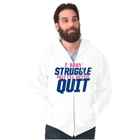 This Aint My First Cardio Workout Pun Zip Up Hoodie Men's Women's Brisco Brands M