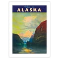 thumbnail image 1 of This is Alaska - The Alaska Line - Alaska Steamship Company - Vintage Ocean Liner Travel Poster by Sydney Laurence c.1930 - Fine Art Matte Paper Print (Unframed) 18x24in, 1 of 4