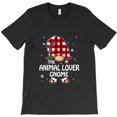 thumbnail image 1 of This Animal Lover Gnome Buffalo Plaid Matching Family Christmas Holiday Pet G24516 Unisex T-Shirt, Up to Size 5XL, 1 of 2