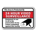 thumbnail image 1 of This Area Is Protected By 24 Hour Video Surveillance Equipment In Use To Aid Sign 12" x 18" Heavy Gauge Aluminum Signs, 1 of 4